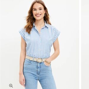 Loft dolman everyday button down
